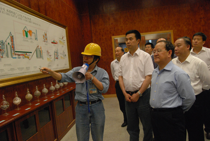 2012年5月25日，江西省省長鹿心社視察江西亞東